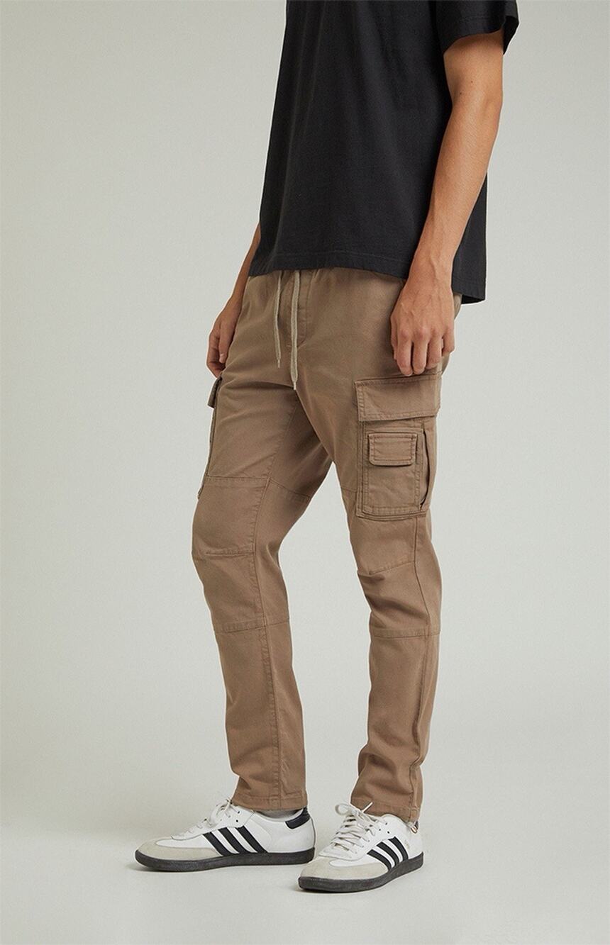 Pacsun Pants Mens Small Lightweight Cargo Pants Slim Taper Khaki Tan